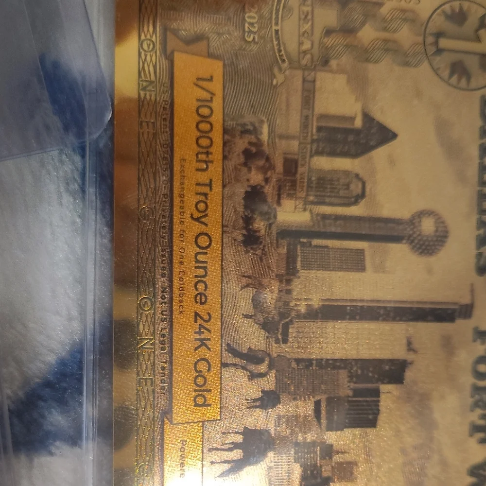 Goldback Collectible Note Set - Metallic Gold Design - Picture 8 of 12